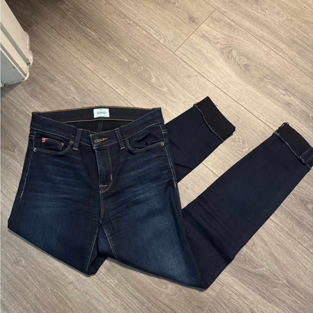 Hudson Jeans Indigo Denim with Contrast Stitching